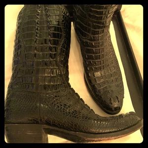 Men’s Black Alligator CowBoy Boots